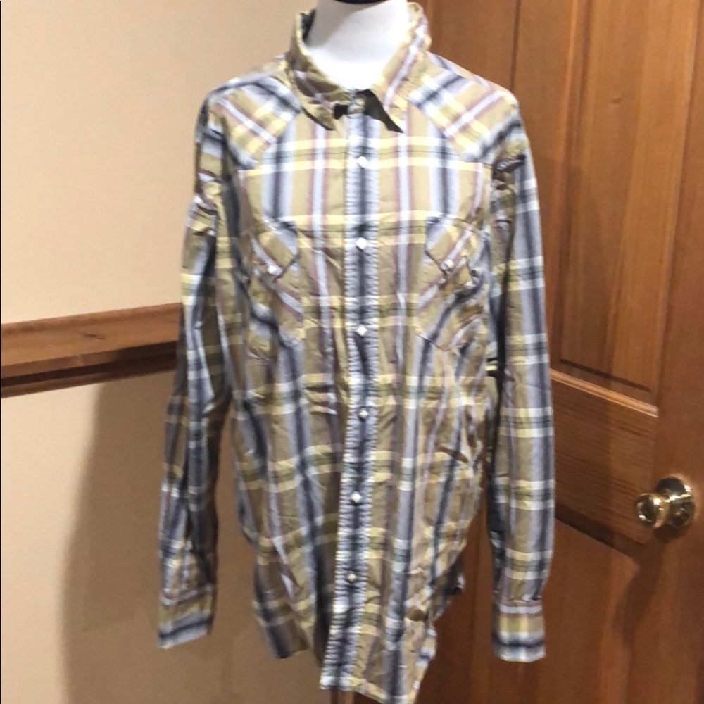 Lucky Brand Mens Western Style long sleeve shirt
